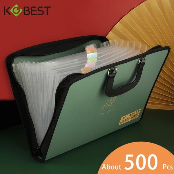 13 Grids A4 File Folder Multi-Layer Expanding Thickening Document Storage Bag For Office School Stationery 250715