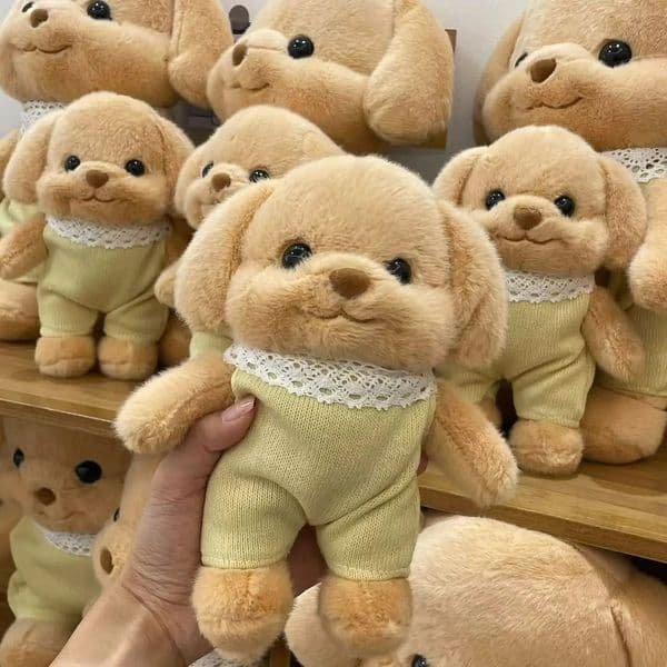 20cm Original Sylvanian Cute Poodle Baby Plush Toy Family Puppy Persian Cat Doll Toys Room Decoration Kids Gift 250716