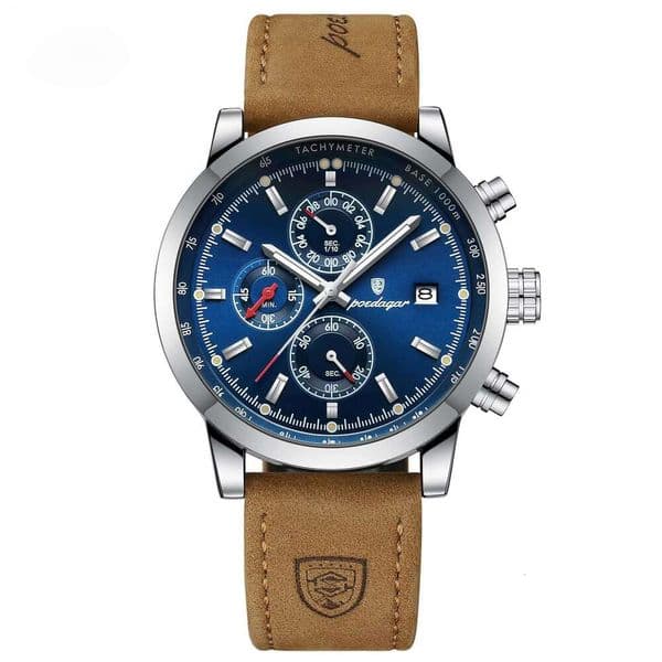 Watch Man Designer Dhwatches Men's Sports Chronograph Watch - 50M Waterproof Leather Strap Quartz Wristwatch With Date & Tachymeter high quality Model 932 Clov