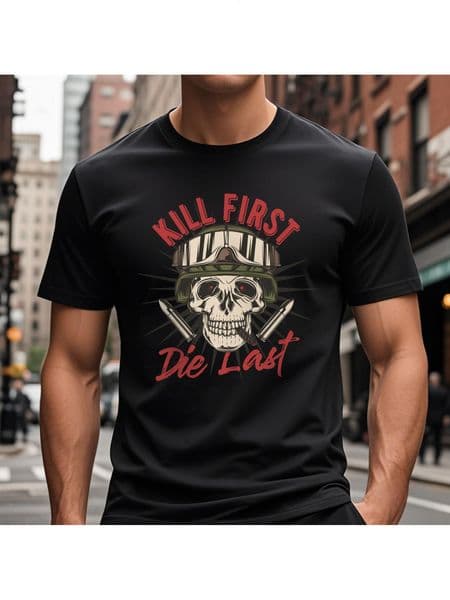 VogueEpoch Men T Shirts microphone 180g Cotton black Adult text Round collar White Short sleeve S-3XL Skull Wed ee