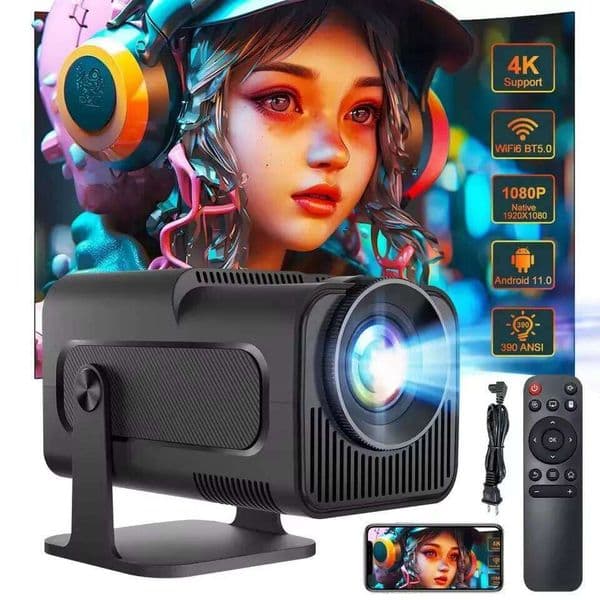 Magcubic 4K HD Projector Android 11 WiFi6 HY320 Allwinner H713 390ANSI BT5.0 1920*1080P Outdoor portable projetor Upgrated HY300