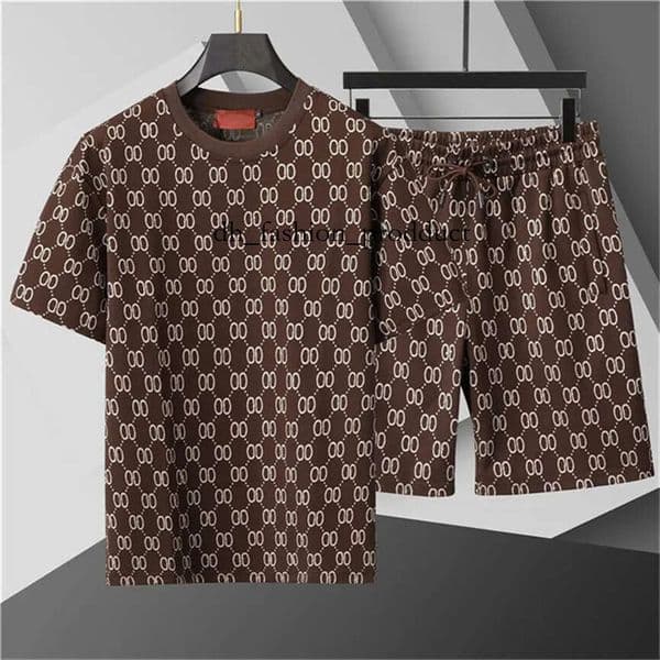 gocci Designer Mens Tracksuits Sets Jogger Sweatshirts Sports Jogging Suits Man Tracksuits Two Piece Set T Shirt Summer Printed Short Sleeve 424