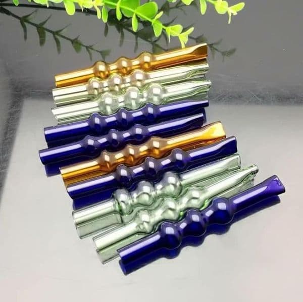 Smoking Accessories new Europe and Americaglass pipe bubbler smoking pipe water Glass bong 3 continuous bubble glass nozzle