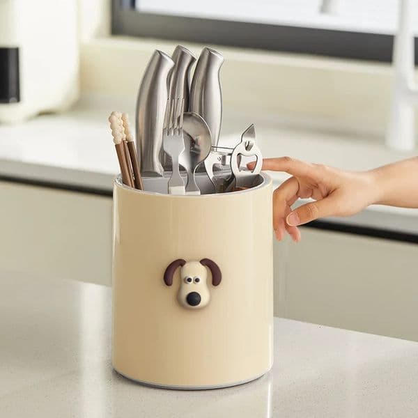 Rotating Cutlery Drain Rack Organizer Kitchen Spoon Fork Chopsticks Knife Holder Household Tableware Integrated Storage 250716BJ