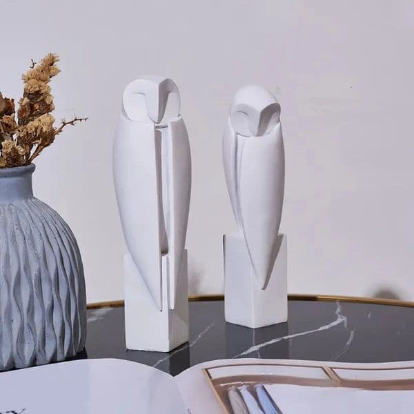 Minimalist Owll Statue Sculpture Animal Decorative Figurines Home Decoration for Bookshelf Living Room Office Cabinet Decor 250715
