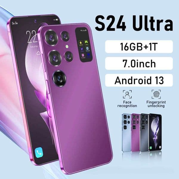 Cell Phones New 2023 Crossborder S24 Ultra 4G Android 7 0Inch Real Perforated Large Screen Foreign Trade In Stock Mobile Phone Wholesale
