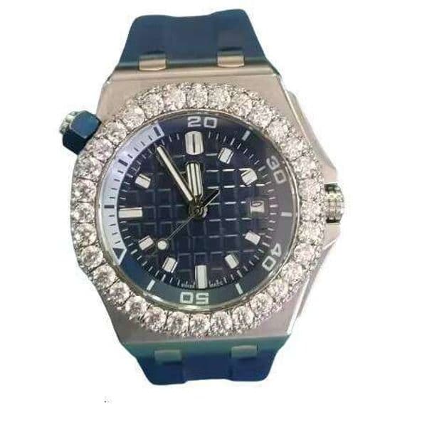 Moissanite Dia Watch Fully Iced Out Stainless Steel Custom Design Hot Selling Wholesale Collection for men
