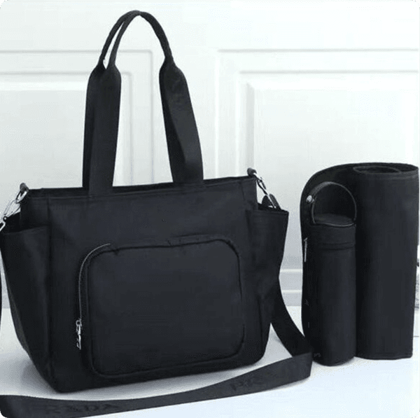 Fashion Luxury Designer Diaper Bags Baby mummy bags diaper pad water bottle cooler three-piece alphabet zipper travel Between Multi-function baby Dad bag 047