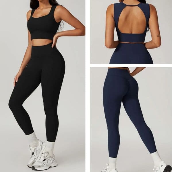 O549 Sports Bra Vest High Waist Hip Yoga Female Running Quick-drying Fitness Pants Tight Sweatpants
