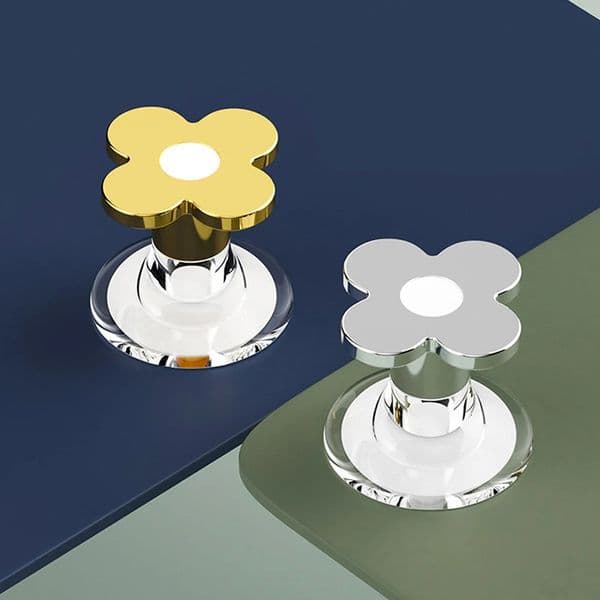 Flower Toilet Press Button Lid Lifter Bathroom Supplies Multifunctional Closet Drawer Pull Handle Knobs 250716