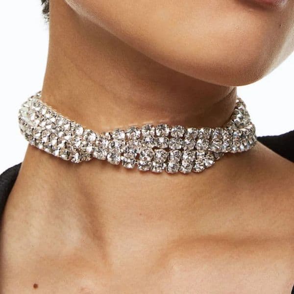 Stonefans Fashion Rhinestone Twisted Chain Choker Necklace for Women Statement Multi Layer Necklace Collar Crystal Jewelry 250716