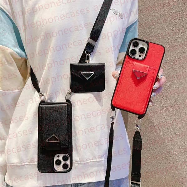 Women Crossbody Phone Case Designer iPhone Case Coin Purse for iPhone 16 15 14 Pro Max 13 12 Pro 14promax 15 Plus 16 Plus Phonecase Card Holder Mobile Cover Strap Lanyard