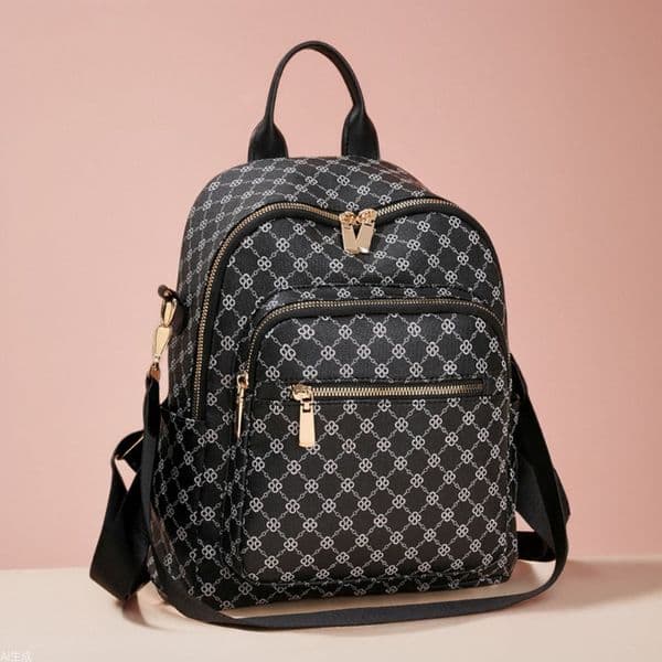 free shipping designer Fashion Women's New Retro Printed Backpack Large Capacity Travel Bag