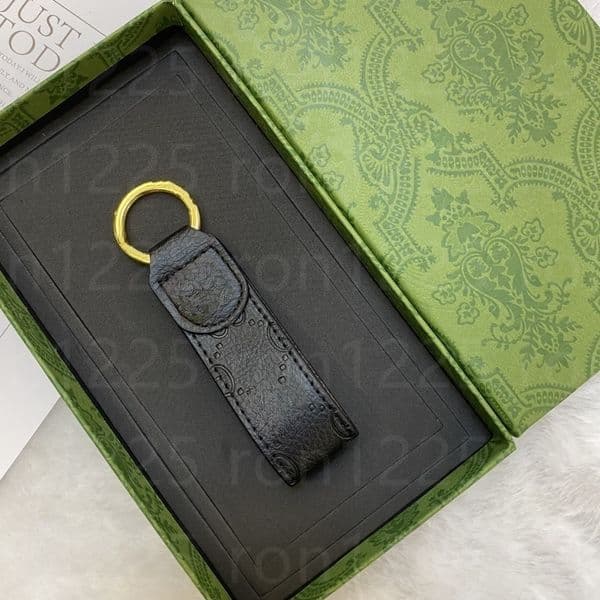Designer keychain fashionable men women keychain classic luxurious keychain high quality leather keychain gold plated keychain with box TOP-A