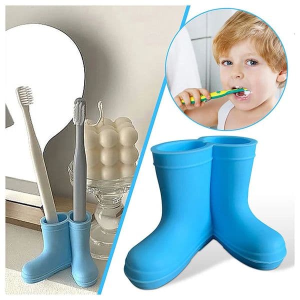 Creative Toothbrush Holder Mini Rain Shoes Cartoon Cute Silicone Boots Stand Pencil Pen Organize Tools 250716BJ