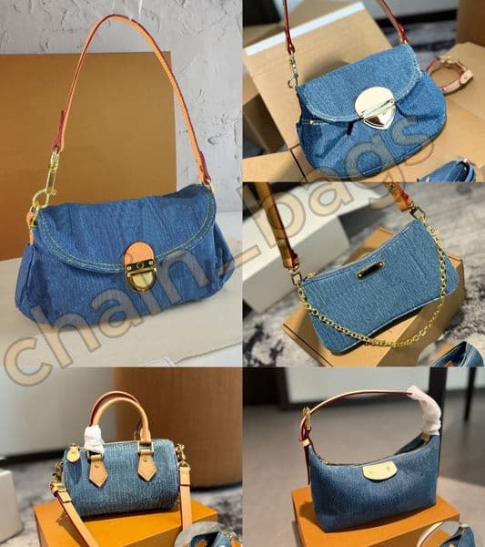 luxury designer shoulder denim bag handbag bags designer women purse hobo tote crossbody bag 2025 designer shoulder mini bags for women designer sac 99