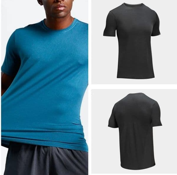 O171 Men Yoga Outfit Sports Short Sleeve T-shirt Mens Sport Style Shirts Training Fitness Clothes Basketball OutdoorTraining Elastic Quick Dry Sportwear Top