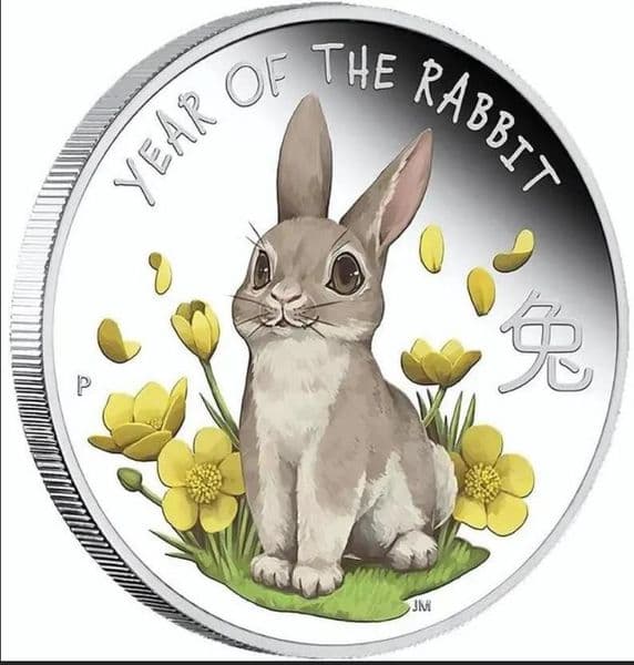 Arts and Crafts Australian Rabbit Year Coin Chinese Zodiac commemorative coin