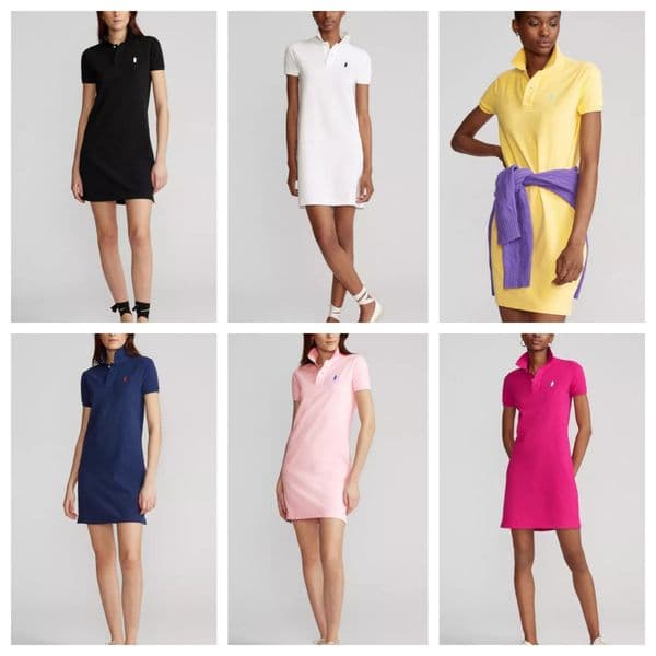 Casual Dresses Summer Luxury Designer Womens Polo Dress Cotton Embroidered Logo Long Lapel Slim Temperament Short Sleeve T-Shirt Skirt