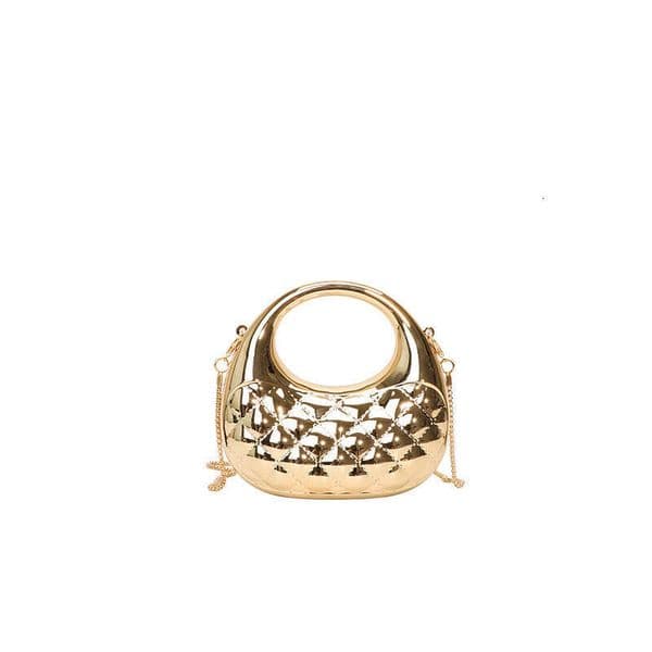 Handheld Moon Diamond Pattern Acrylic Small Square High-end Feel Party Clutch Crossbody Women's Bag
