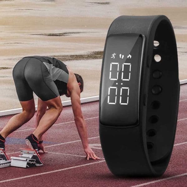 Bracelet LED Digital Waterproof Clock Smartband With Running Pedometer Monitor Smart Band Vibration Alarm Reminder R250718