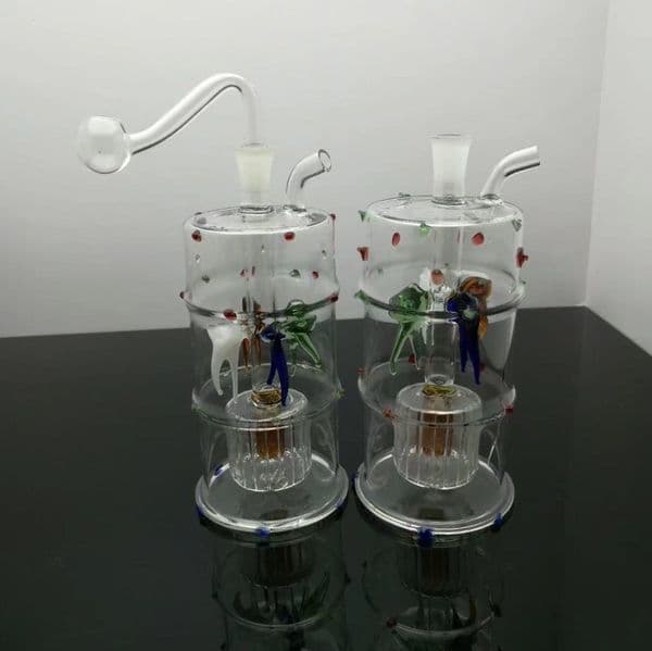 Smoke Pipes Hookah Bong Glass Rig Oil Water Bongs Colorful Spotted Four Claw Fish Filter Glass Water Smoke Bottle new