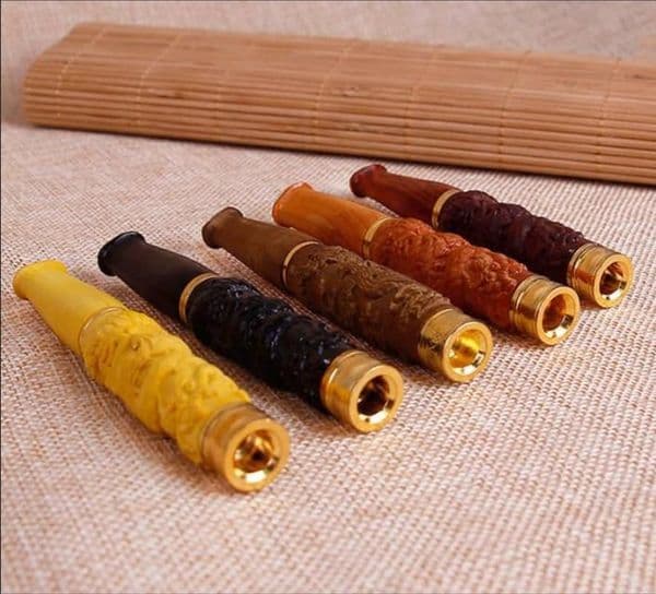 Wood Carving Rosewood Wood Filter Cigarette Holder Rod Holder Cleaning Craft Gift Yanju