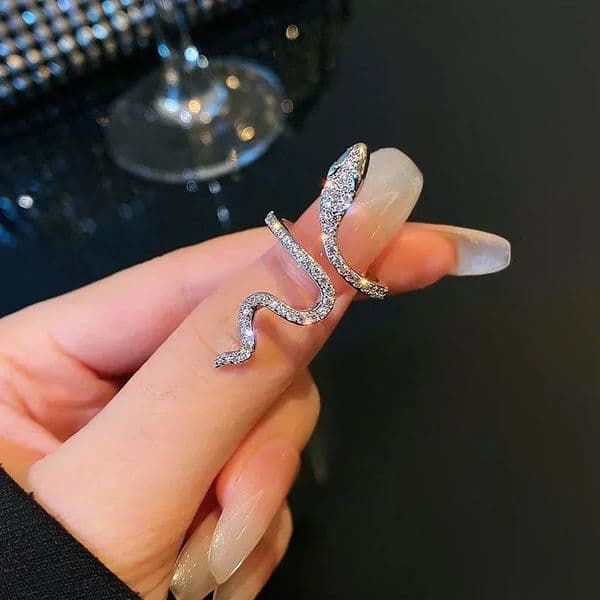 Women Gothic Open Snake Ring Adjustable Animal Rings Reptile Fashion Punk Personality Jewelry Accessories Jewellery Tentacles 250716