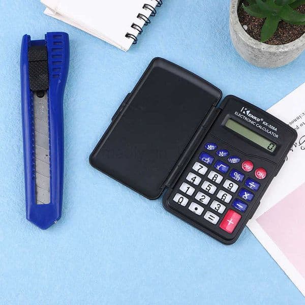 Innovative Office Supplies Portable Black Digit Calculator Pocket Size Mini Plastic 8 Digits Electronic Mini Calculator M250718