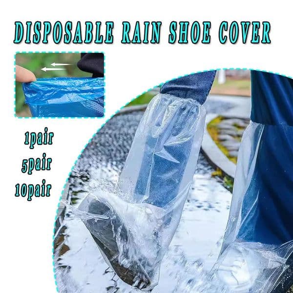 Disposable Rain Shoe Cover Thickened Waterproof and Non-slip Rain Proof Wear-resistant Isolation Proof shoes Protective covers 250714