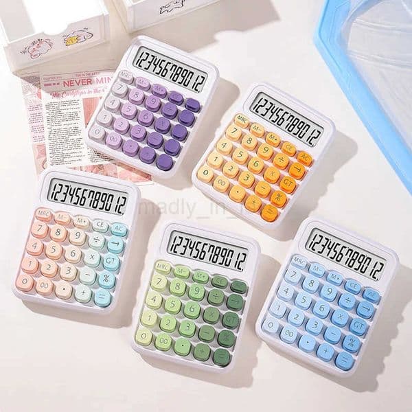 Calculator with Dual Power Supply 12 Digits Electronic Calculator Home Office School Financial Accounting Tools M250718