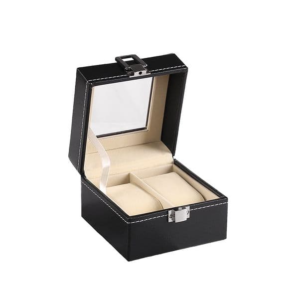 PU Leather Multi-Digit Capacity Watch Boxes for Organized Timepiece Storage