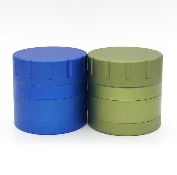 4-Layer 60 Smoke Grinder with Metal Plate Colored Aluminum Alloy