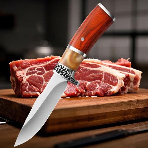 Kitchen Knife Daily Fruit Knife Stainless Steel Sharp Meat Vegetable CuttingHigh-end Colored Wood Handle Boning Knife 250715