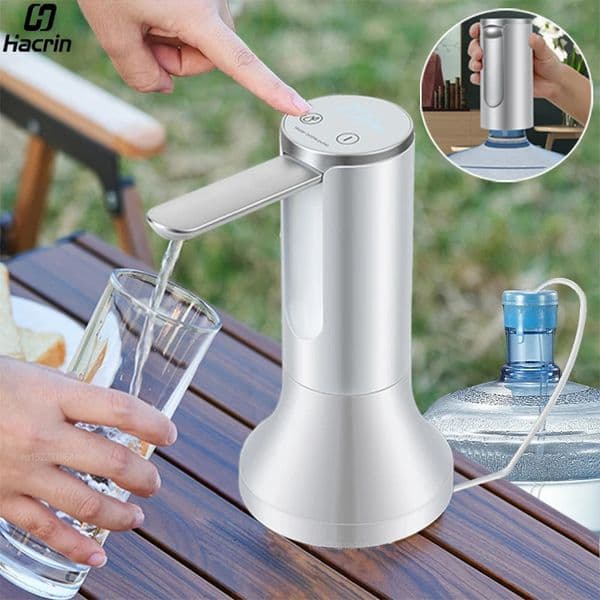 Electric Water Gallon Bottle Pump Automatic Water Dispenser Pump 19 Liters Foldable Desktop Water Bottle Pump H3 Rechargeable 250712
