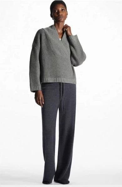 Women's Sweaters Ethereal MD 2025 Cos Winter Style Of Fashionable And Casual V-neck Wool Blend Sweater