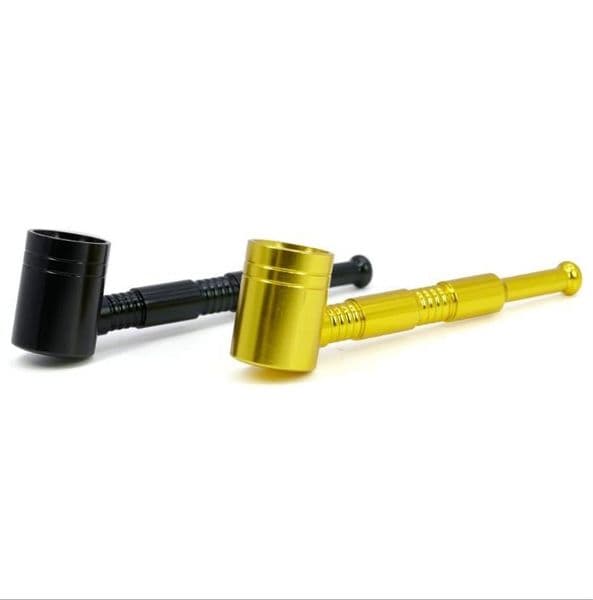 Smoking Pipes New Type Aluminum Alloy 95MM Aluminum Alloy Hammer Pipe