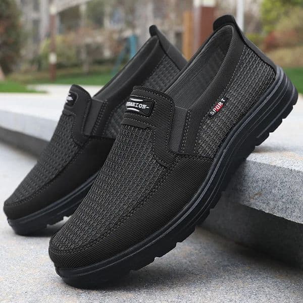 Mens Fashionable Solid Woven Knitted Running Shoes Lightweight Breathable and NonSlip Perfect Sports for Outdoor Ad 250717BJ