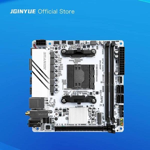 JGINYUE B350 AM4 Motherboard mini itx supports Ryzen2000-4000 series CPU EXPO DDR4 RAM Desktop PC With WiFi B350i PLUS ARGB