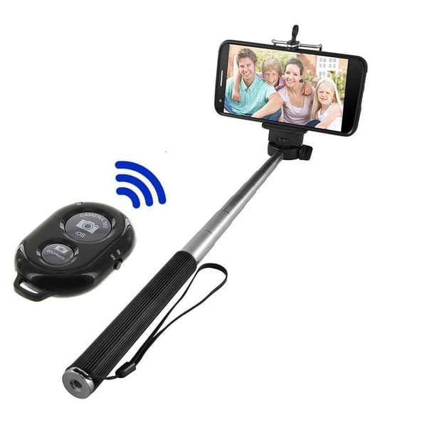 Selfie Sticks selfie stick Bluetooth-compatible stick battery remote control shutter monopod selfie stick tripod for smartphone X250719