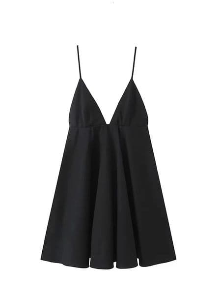 TFMLN Womens Dress Black Off Shoulder Short Female Dresses Fashion Sexy V Neck Club Elegant and Beautiful Ladies ALine 250717
