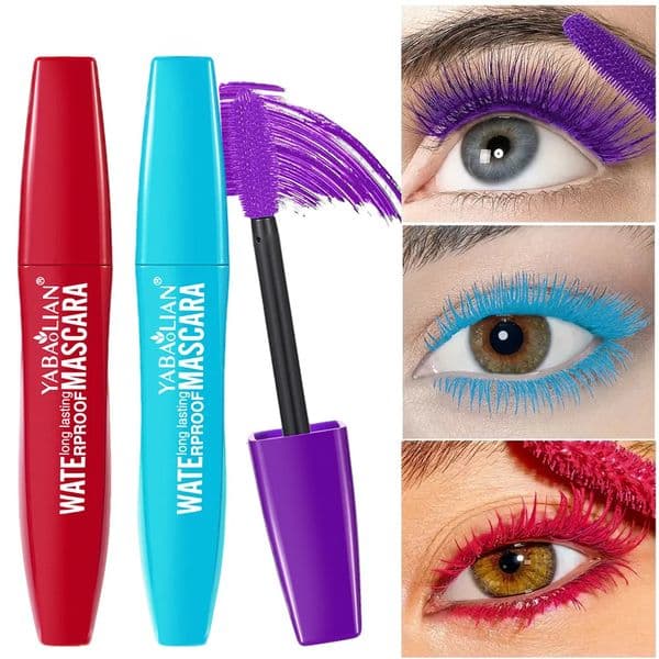 13Pcs Neutral Mascara Color Mascara Waterproof Thick and Curly Not Easy to Smudge Eyeliner Long-Lasting Makeup Red Blue Purple 250717