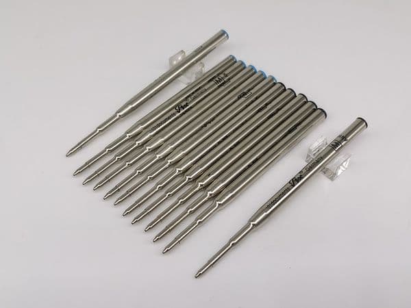 Classique 12 Pcs Ballpoint Pen Black/Blue Refill Medium Point with Low Price can mixed collocation no the ink refills lid