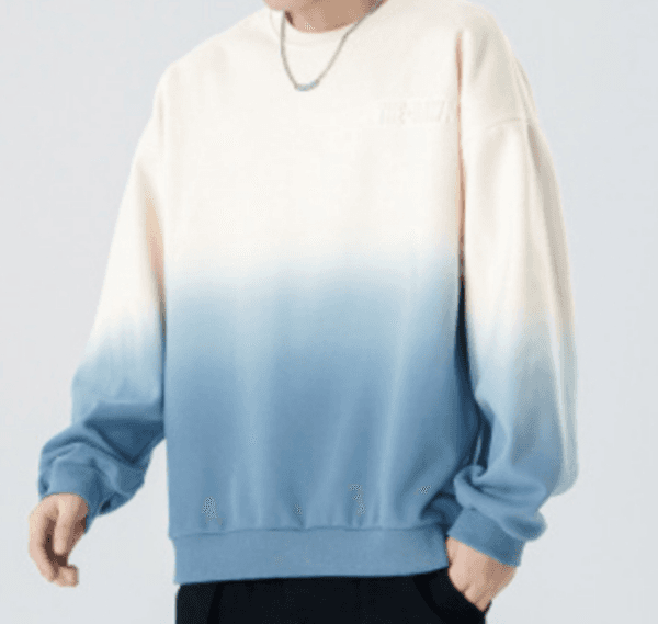 255 Men Long-sleeved Autumn and Winter Heavy Loose Solid Color Lapel Youth Casual
