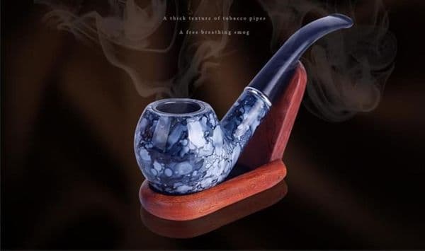 New men's Resin detachable cleaning and filtering imitation marble cigarette mouth bend hammer bucket direct selling