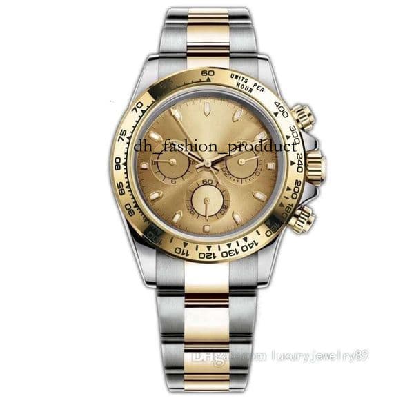 date just watch Mens Automatic Movement multifunction chronomat Wristwatch Designers Men Watches Stainless Steel Strap Gold Wristwatches Montre de luxe 49b