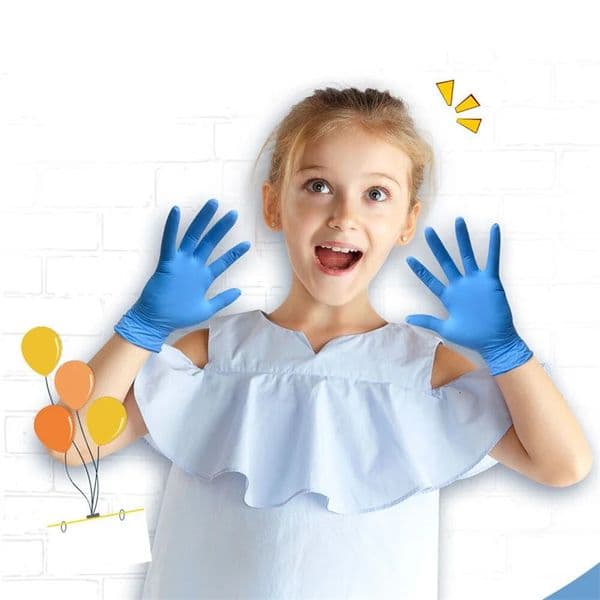 20/50PCS Kids Disposable Gloves Nitrile Gloves for Students Children Painting Crafting Household Cleaning Kitchen DIY Gloves 250714