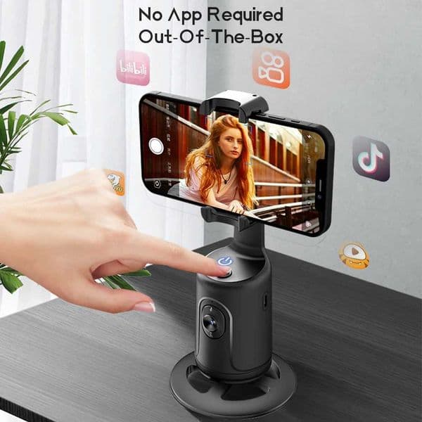 360-Degree Follow-Up Gimbal Stabilizer Smart Recognition Mobile Phone Selfie Stick Tracking Gimbal X250719