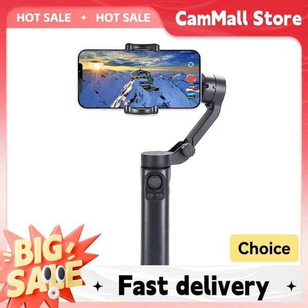 F5 Plus Foldable 3-Axis Anti-Shake Handheld Gimbal Selfie Stick 360 Rotation Smartphones Stabilizer Holder for iPhone X250719