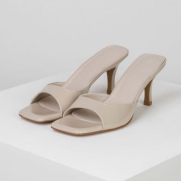 summer sandals elegant high heels sandal women mid heel leather sandale fashion party casual daily womens sandals Z260518
